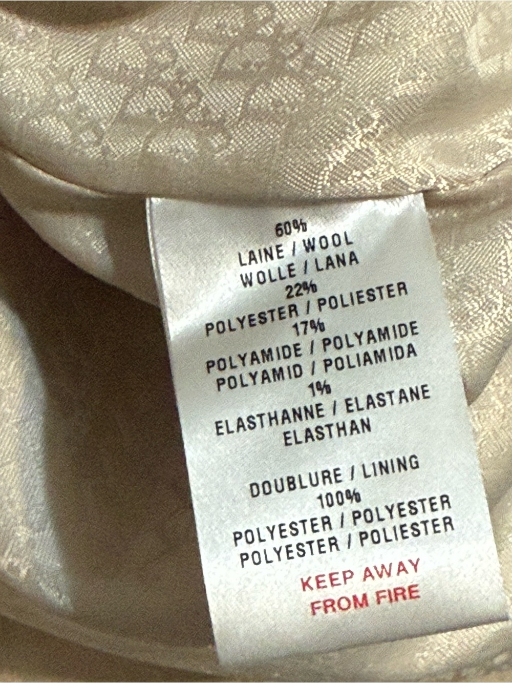 Christian DIOR Beige Pinafore Mini Dress with Pleated Side (12A)See Measurements - Picture 13 of 16